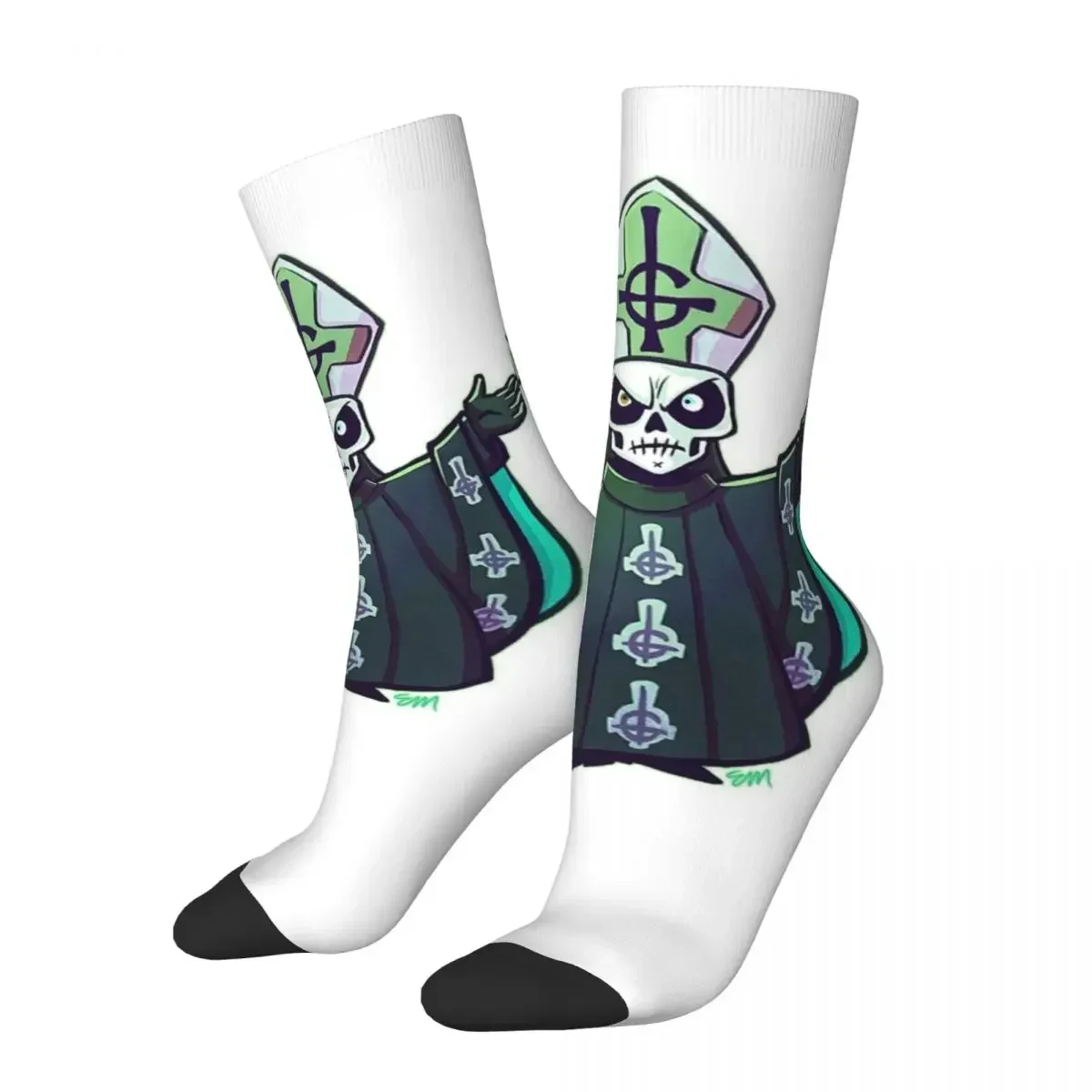 

Носки Rock Band Ghost BC 6, впитывающие пот чулки в стиле Харадзюку, всесезонные длинные, аксессуары для мужчин и женщин, подарки