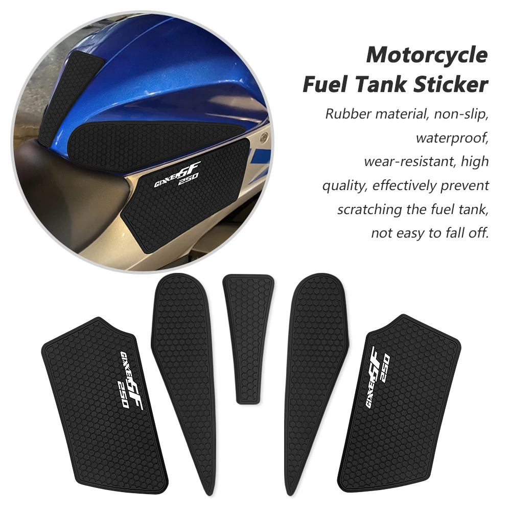 

Motorcycle accessories For GIXXER SF 250 23 24 Fuel Tank Cap Sticker Pad Tank Cover Anti Slip Protector GIXXER SF 250 Tank Stick