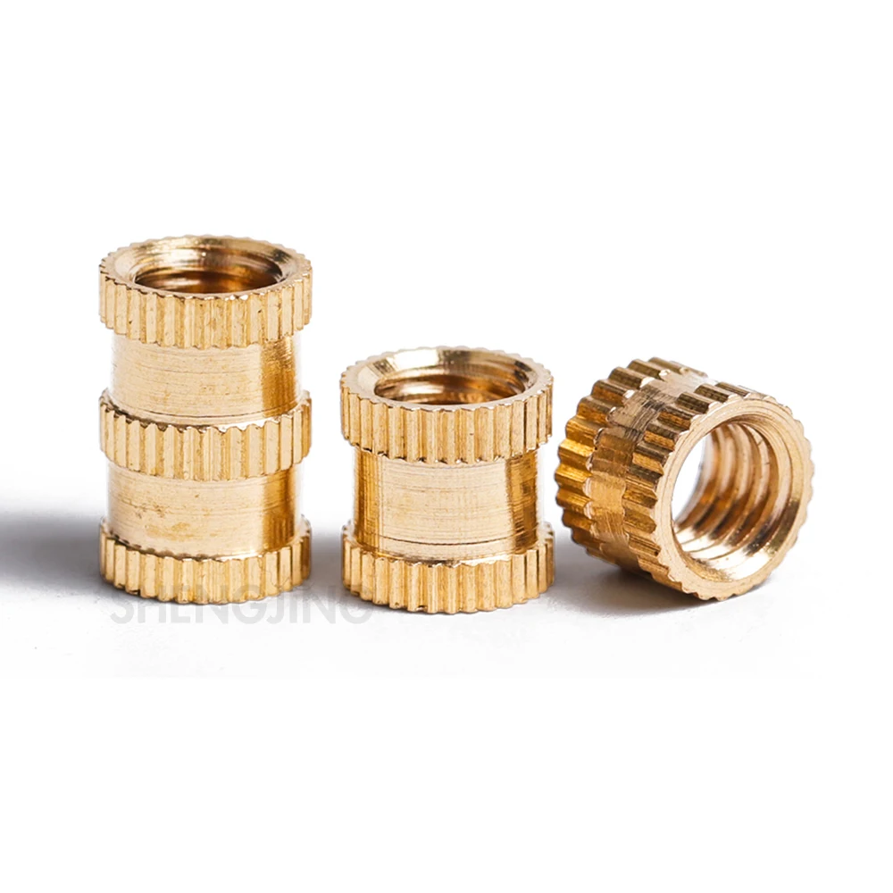 Brass Insert Nut M1 M1.2 M1.4 M1.6 M1.7 M2 M2.5 M3 M4 M5 M6 M8 All Size 6/100pcs Hot Melt Knurled Thread Injection brass heat insert nut brass hot melt insert nut brass heat insert nuts brass insert nut insert nut hot melt insert nut