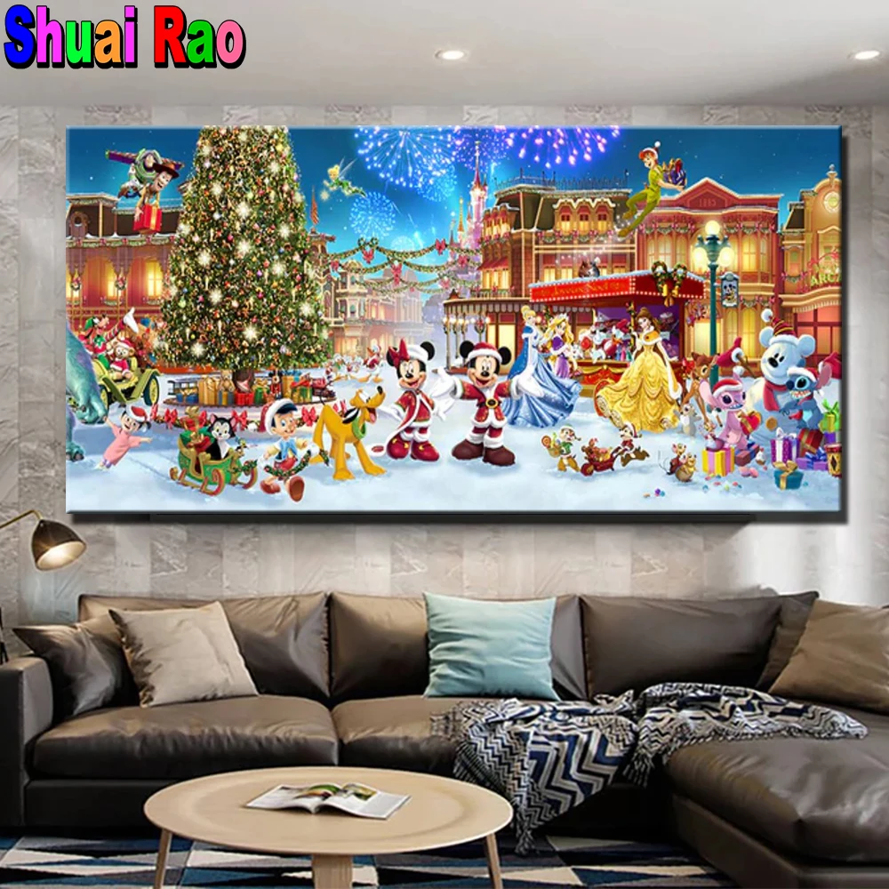 Princess Christmas Diamond Art  Diamond Painting Mickey Mouse