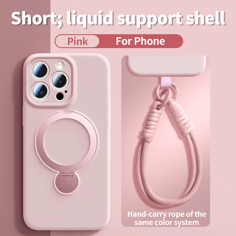Enhanced Magnetic Lanyard Phone Case with Wireless Charging Capability