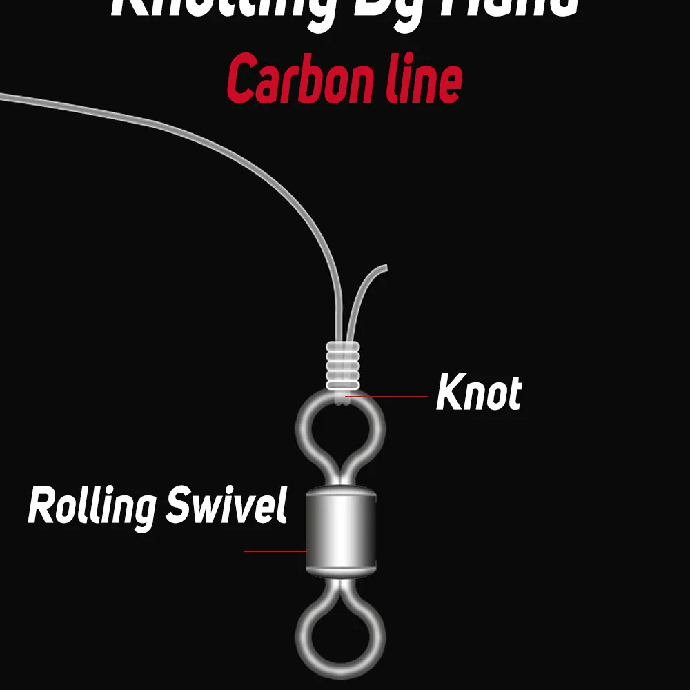 Texas Rig Carbon Line Fertigprodukt Kurbelhaken Kugelförmiges Bleigewicht Metall-Löffelköder Angelzubehör – Detail 10
