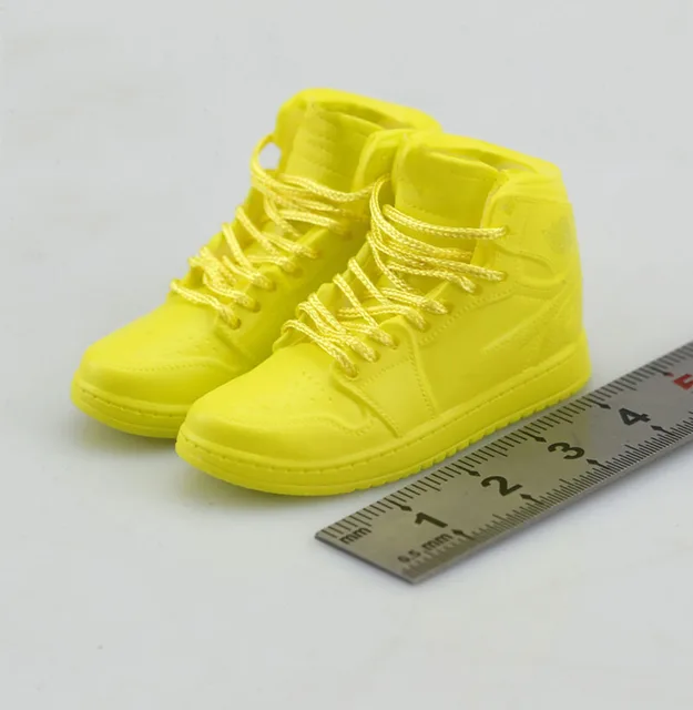 1/6 Scale Fashion Male High Top Lace Up Classic Canvas Sports Casual Sneakers Sports Shoes Model Hollow For 12 inches Body 4