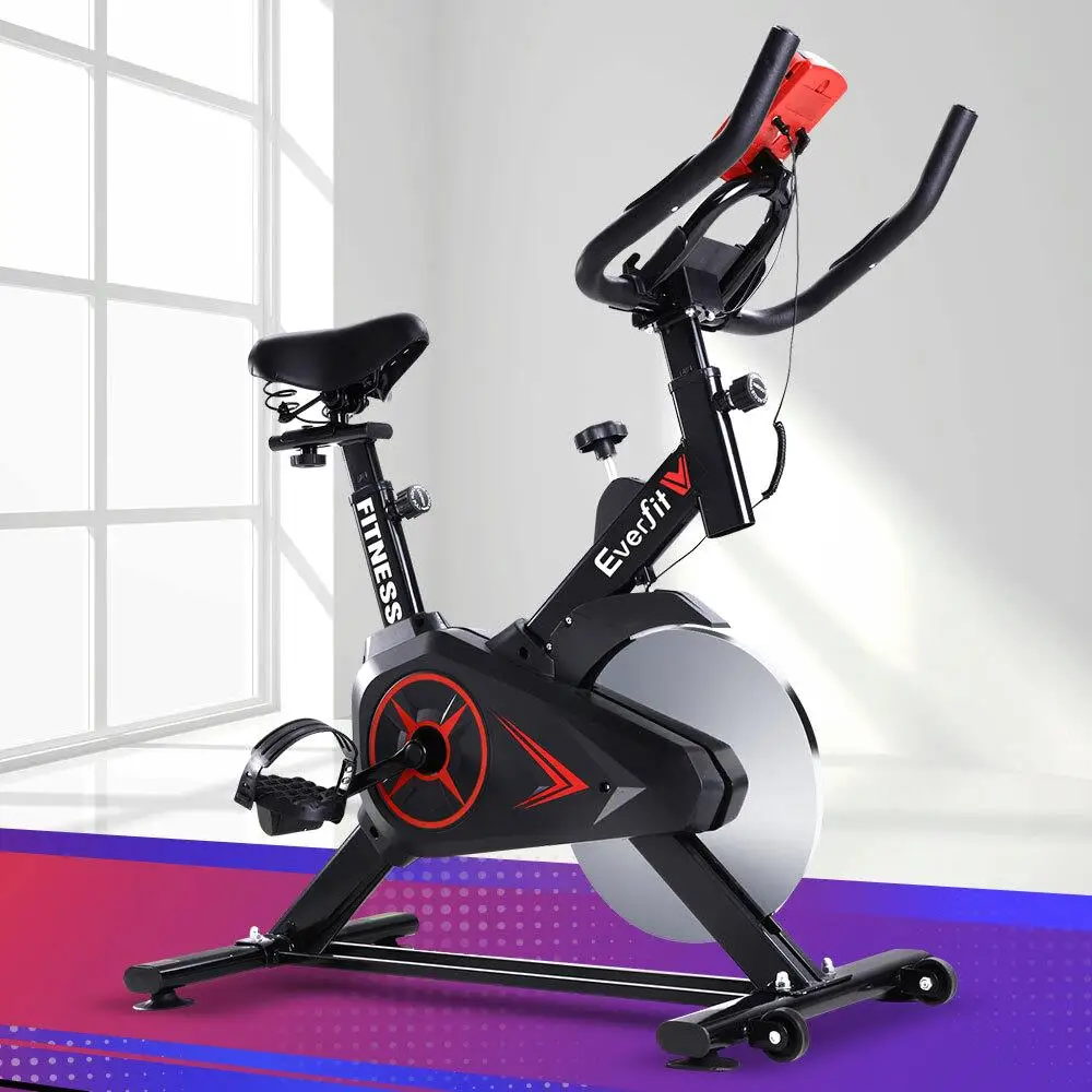 SPIN BIKE EXERCISE BIKE FLYWHEEL CYCLING.Home Gym Fitness Machine Durable Compact Commercial Grade