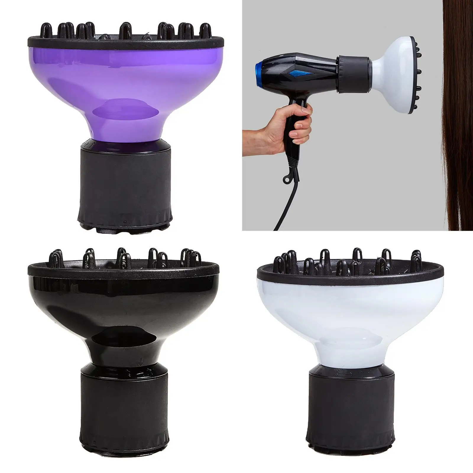 Hair Blower Hair Dryer Diffuser Cover Universal Portable for Curly,