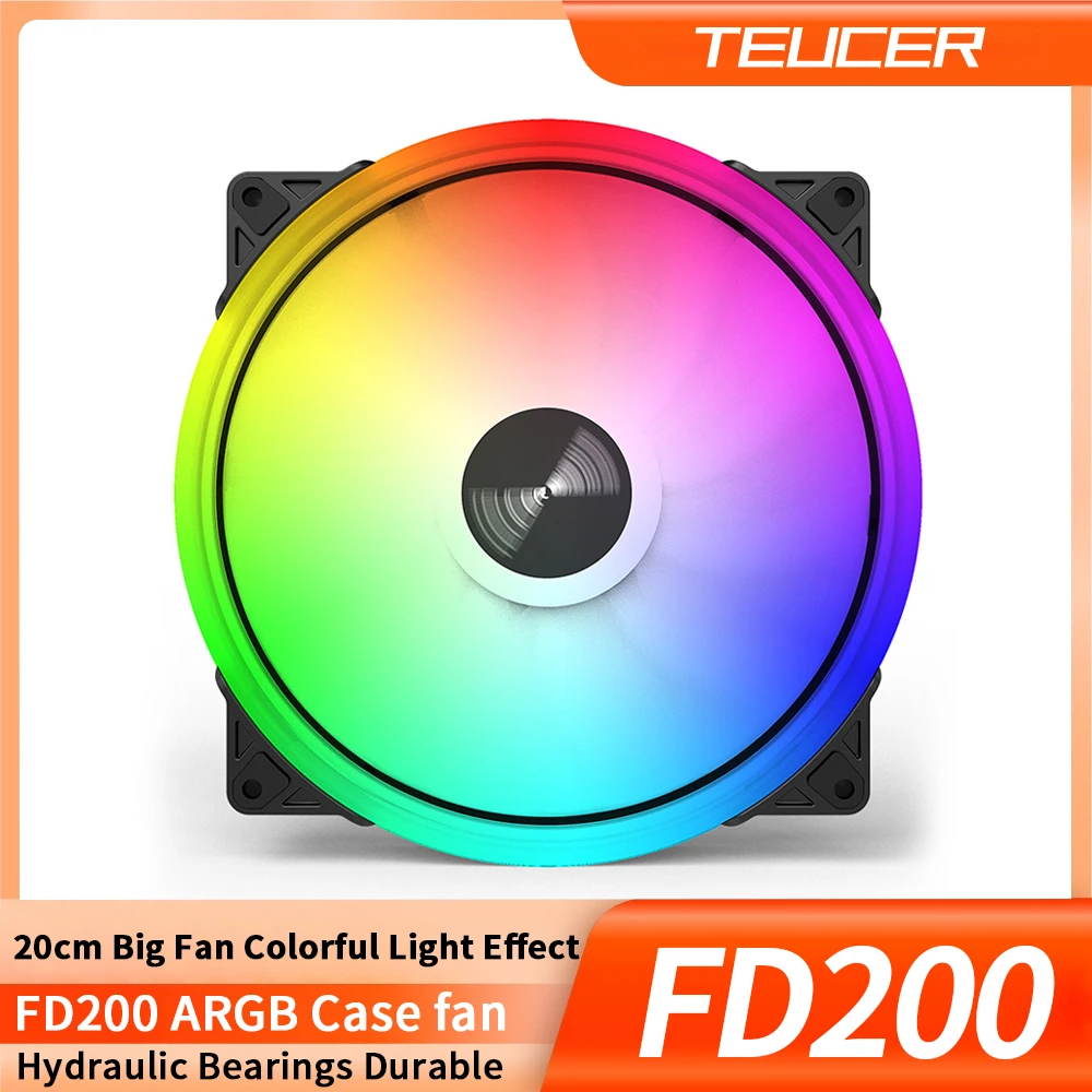 Teucer Fd200 Argb 200mm Rgb 5v/3pin Caso Do Computador Substituição ...