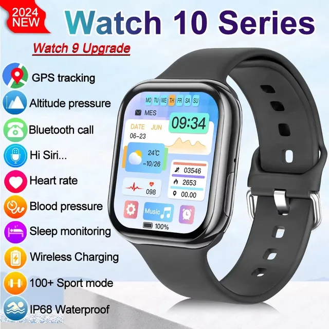 שעון חכם DT 2025 GPS סדרת 10 עבור Apple Watch 10 זיכרון מוזיקה וידאו שיחת Bluetooth עמיד למים NFC Smartwatch עבור Android IOS 1