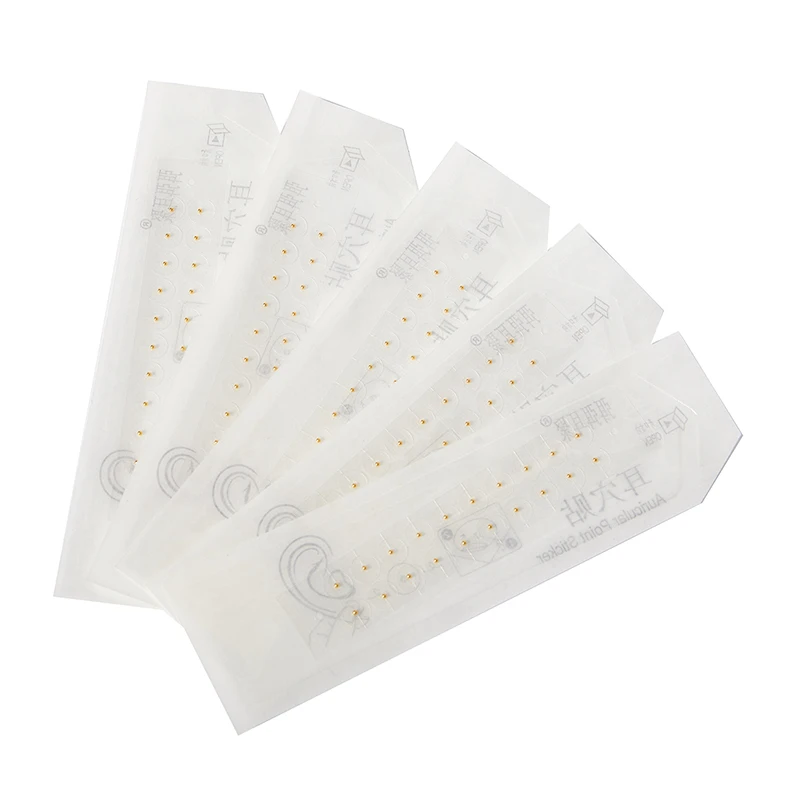 100/200pcs Clear Ear Point Stickers Ear Pressure Stick Acupuncture Magnetic Beads Auricular Ear Stickers Massage Ear Stickers