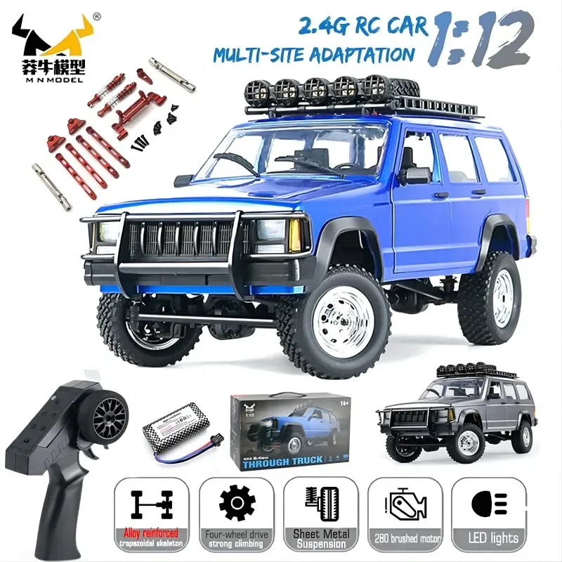 

MN78 1:12 Full Scale MN Model RTR Version RC Car 2.4G 4WD 280 Motor Proportional Off-Road RC Remote Control Car for Boys Gifts
