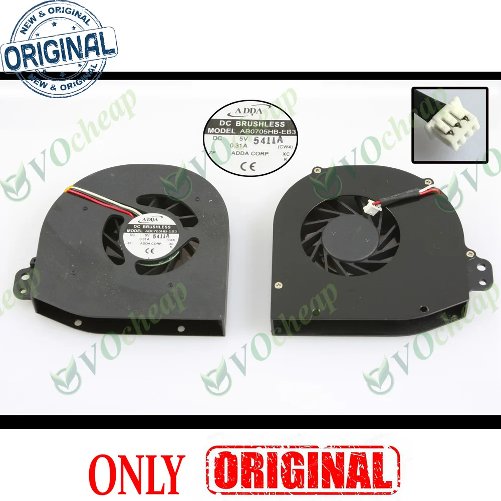 

New Laptop Cooling Fan for Acer Aspire 1410 1680 15.4" Extensa 2300 3000 TravelMate 2300 4000 4500 Notebook AB0705HB-EB3 (CW4)