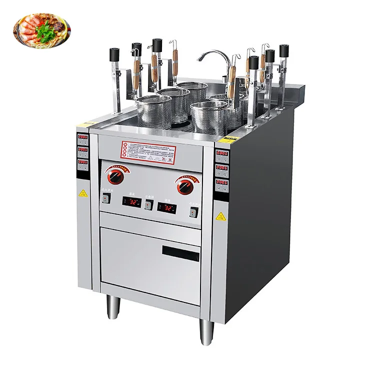 Pasta Boiler Gas/Electric Pasta Cooker Boiler 1/2 Tanks With 3/6 Baskets Professional Restaurant Electric Noodles