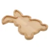 Rabbit Wooden Pallet Bunny Serving Trays Easter Farmhouse Platter Charcuterie Board Platters and Plates Tableware 6