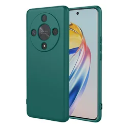 Flexible Liquid Silicone TPU Phone Case - Protective Cover and Coque Capa - Honor Magic X9b (Dark Green)