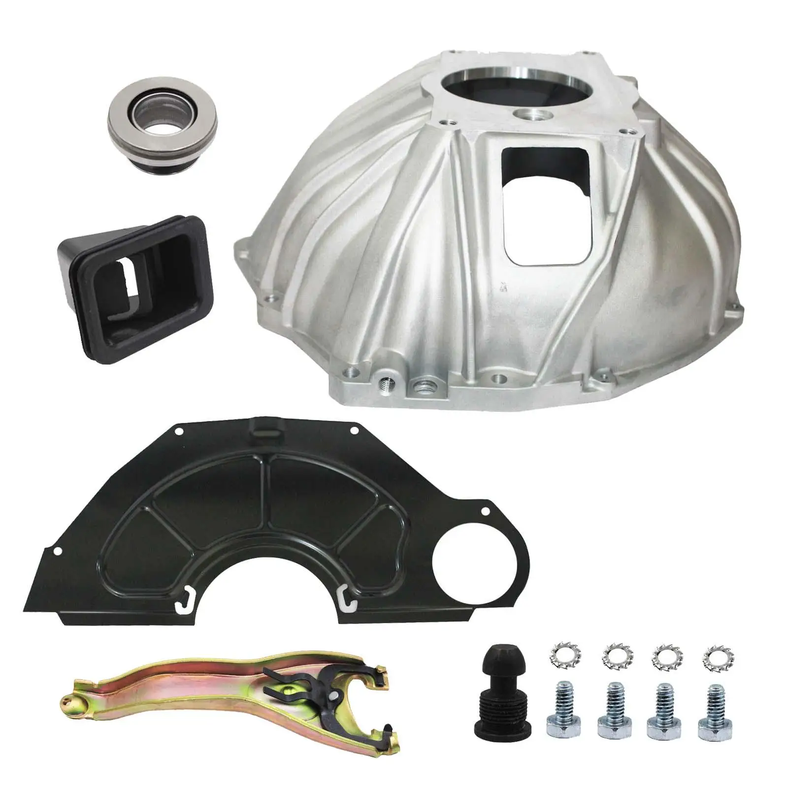 

3899621 Bell Housing Set 11" Clutch Fork Throwout Bearing Cover 19245400 3729000 Bellhousing for Chevy