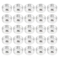 100 Sets Aluminum Tea Light Tins Tea Light Holders Empty Tealight Wax Containers Cup DIY Making Molds Tea Light Empty 2