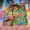 Abstract Mushroom 3D Printed Short Pants For Men Colorful Pattern Hawaii Vacation Beach Shorts Hip Hop Loose Board Shorts 4