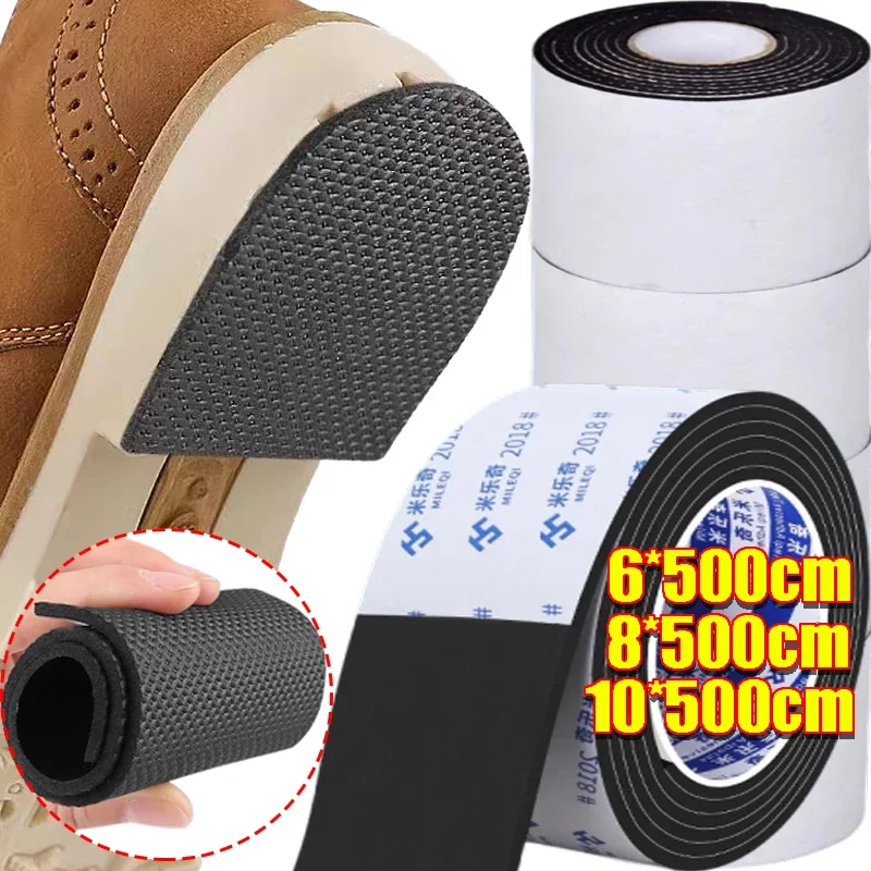 Anti-slip Sole Stickers No-adhesive Heel Sole Protector Mute Cushion Insoles Repair Wearable Outsole Shoes Pads Shoe Accessories