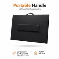 Panneau solaire portable CHUBAN 400W, kit de panneaux solaires pliables, étanche, chargeur solaire de secours pour station d'alimentation, camping solaire 6