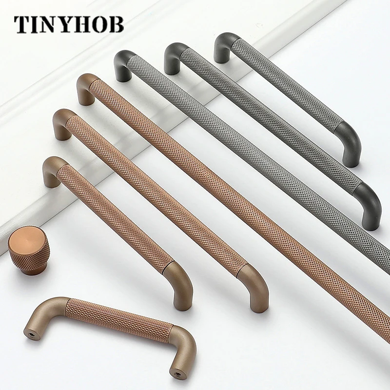 13.14" Knurled/Textured Aluminum Knobs and Handles Drawer Pulls