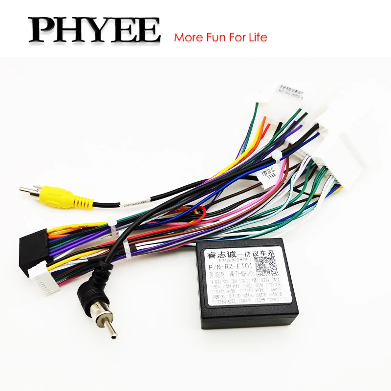 CAN Bus Wiring Harness16 Pin Plug Android System Radio Antenna Cable