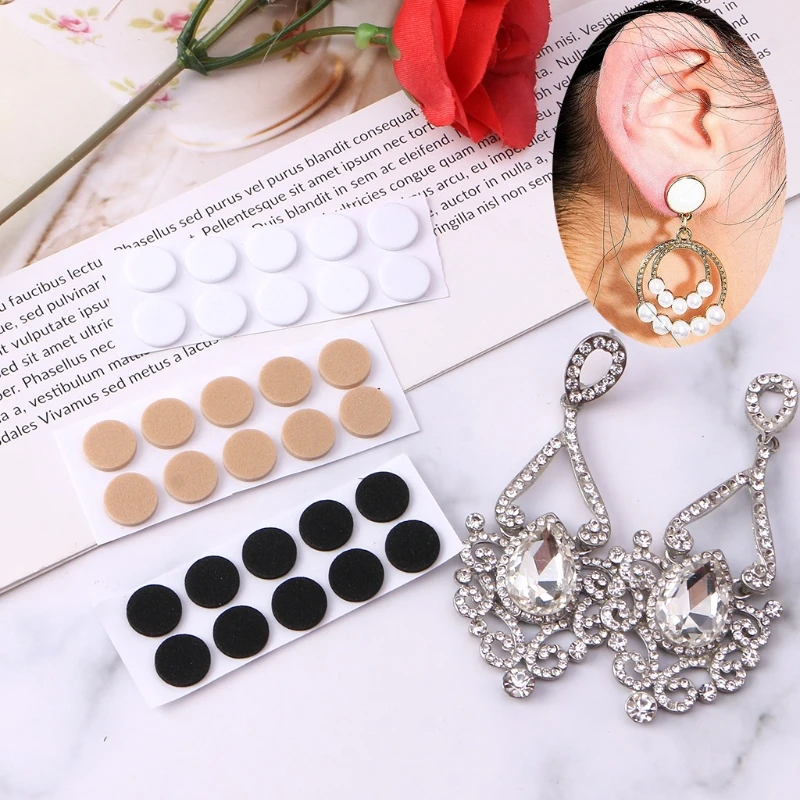 

Earring Backs Earring Lifters Support Patches Stabilizers Pads for Stretched Earlobes Droopy Pierced Ears Drooping Holes