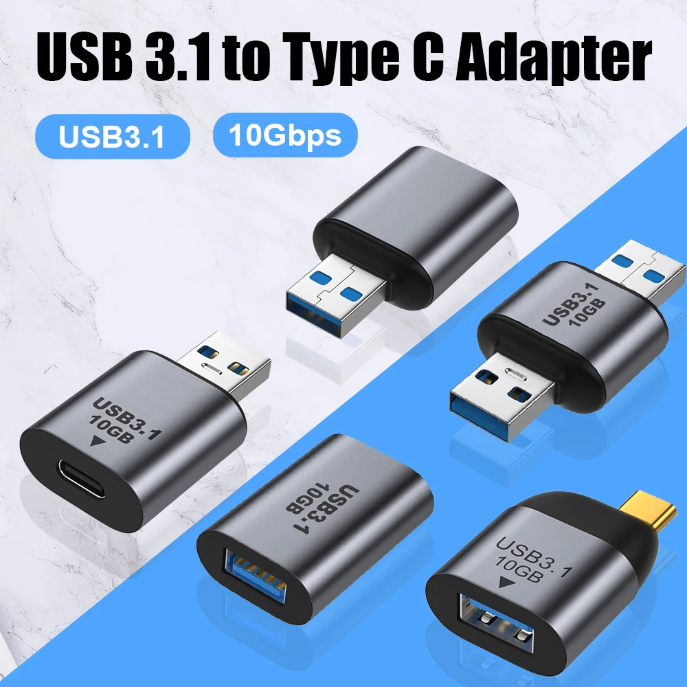 USB C to USB Adapter 3.1 Type C to Type A Charger Converter OTG Fast Charging for iPhone MacBook Samsung