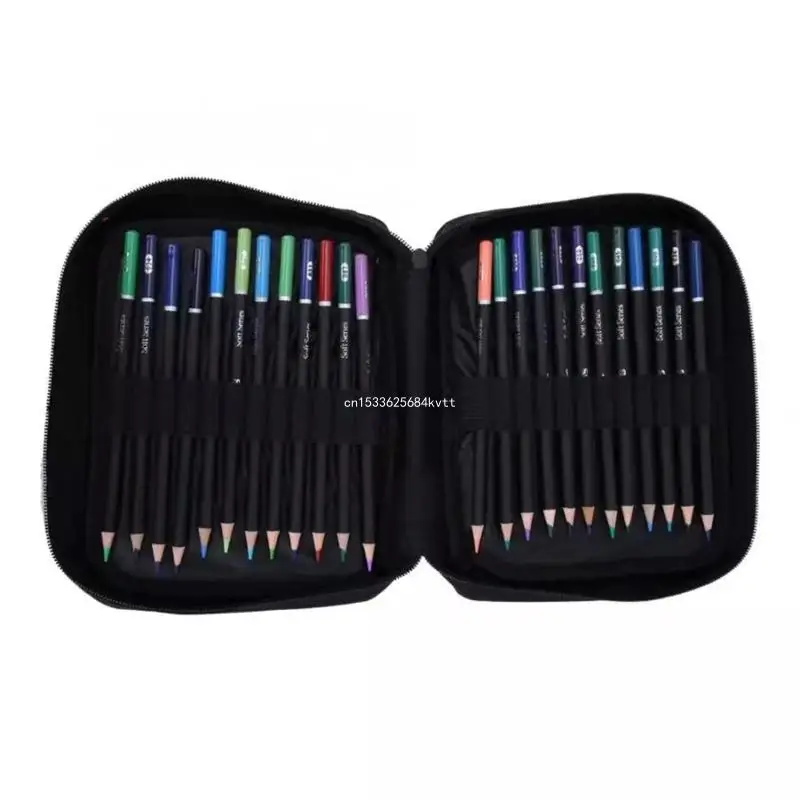 72 Pcs 전문 오일 컬러 연필 세트 아티스트 그림 스케치 드로잉 아트 공급 Dropship