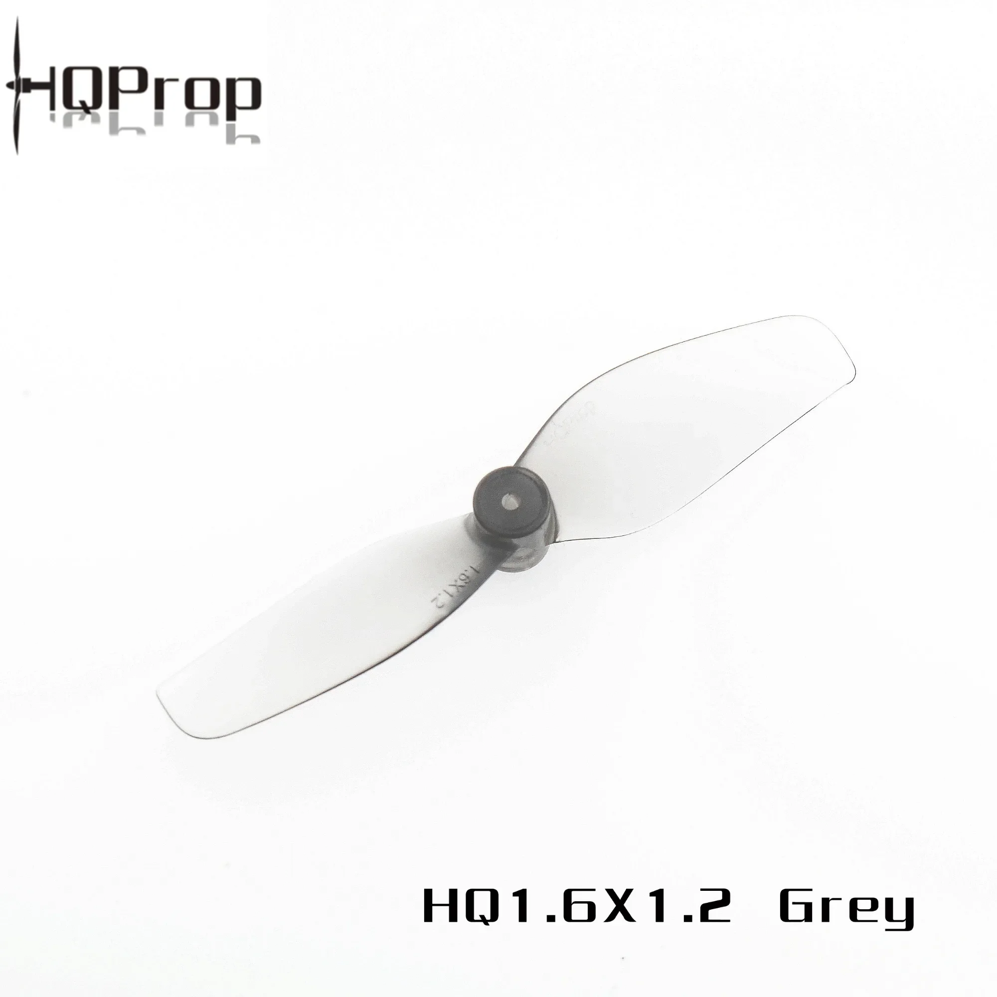 Deux paires d'hélices HQProp Whoop 1.6x1.2 (40mm) pour micro drone, emballage ouvert.