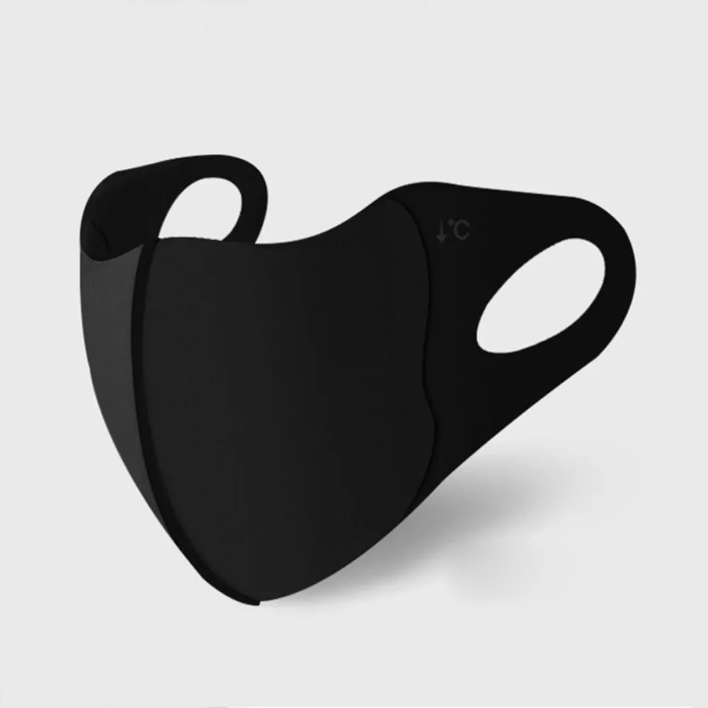 New Breathable Ice Silk Mask Anti-UV Dustproof Riding Face Mask Washable Anti-sun Gift