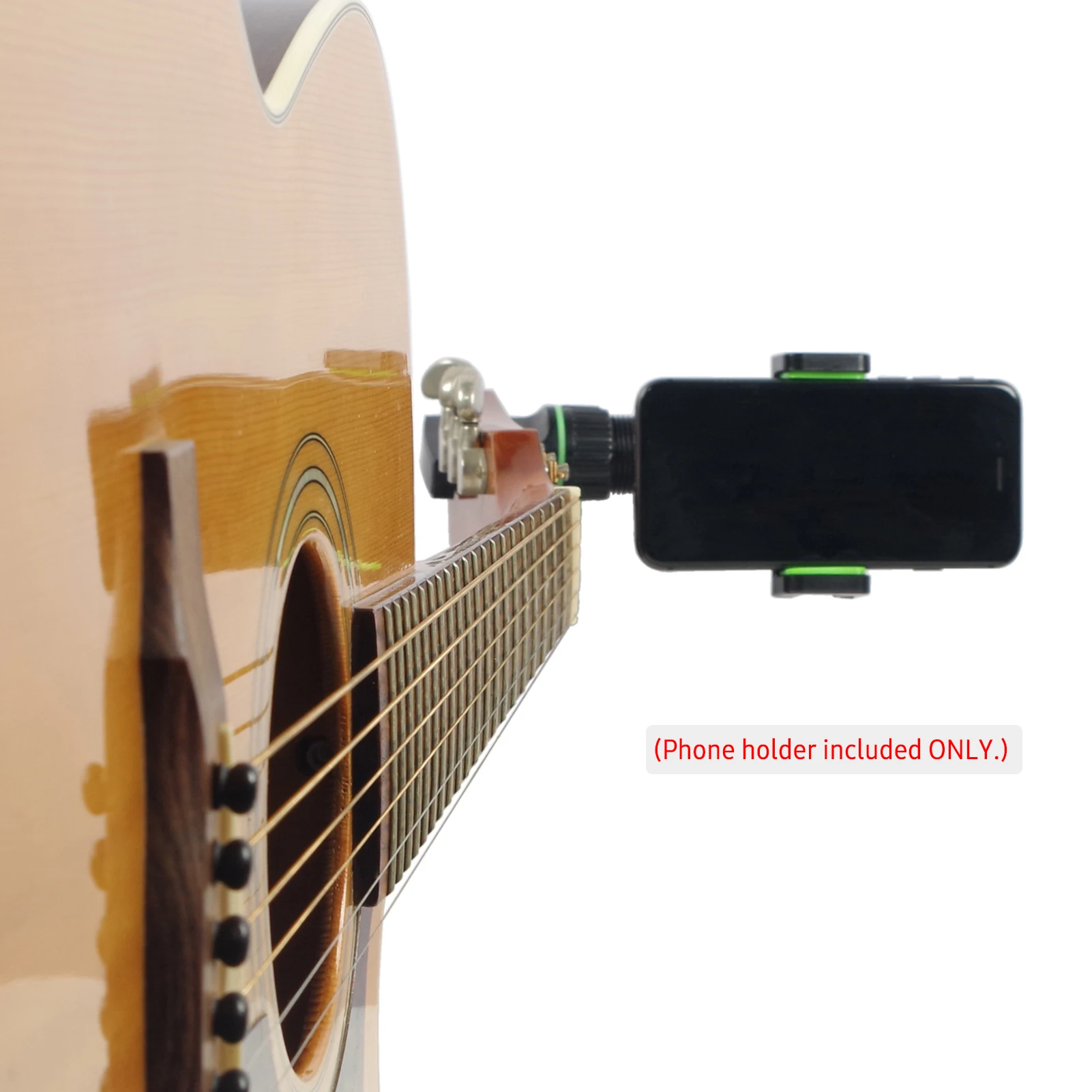 Support Guitare Kalimba Support Téléphone Guitare/Kalimba Rotatif 360° - Noir Pour Partitions & Live Rotation 360 Degrés