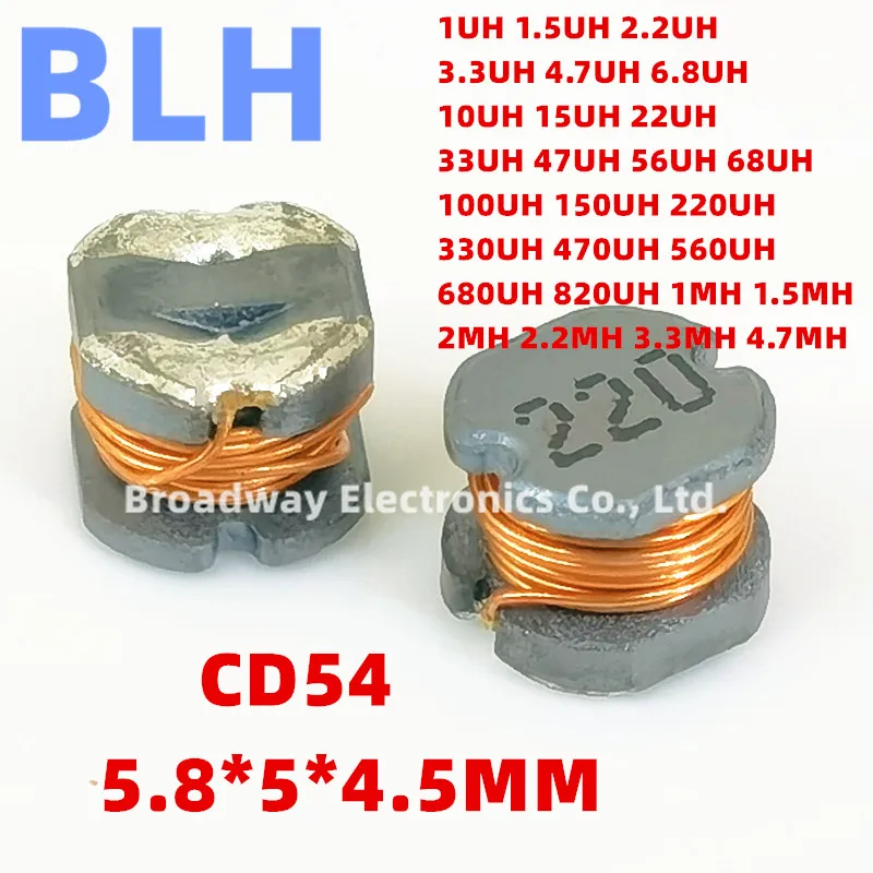 Kit 140 Induttori SMD CD54 - Valori 2.2UH-680UH - Per Elettronica Di Potenza - Foto 2