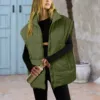 2023 Padded Vests Winter Coat Ladies Jackets Oversize Women's Vest Puffer Outwear Sleeveless Warm Fashion Long Loose Vest Coat 5