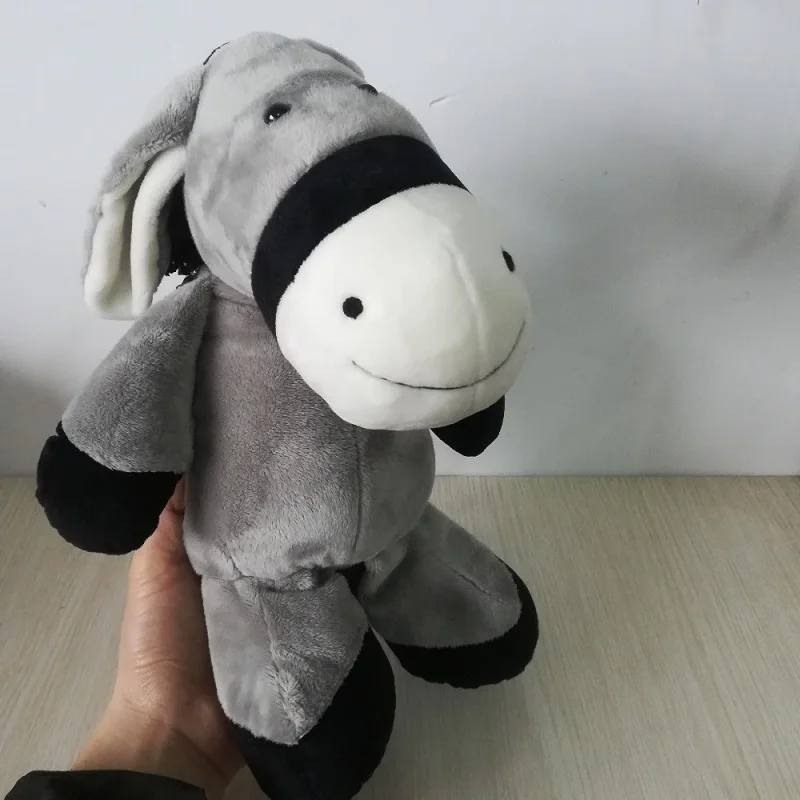 

Stuffed Animal 32cm Lovely Donkey Plush Toy Gray Donkey Soft Doll Kids Toy Gift B0552