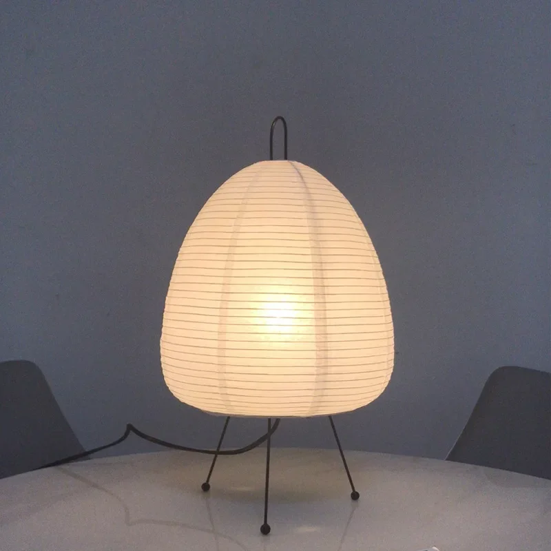 Japanese Style Tripod Desk Lamp Rice Paper Table Lamp Home Decor Lights Creative Living Room Study Bedroom Lamp E27 Home Lights 2