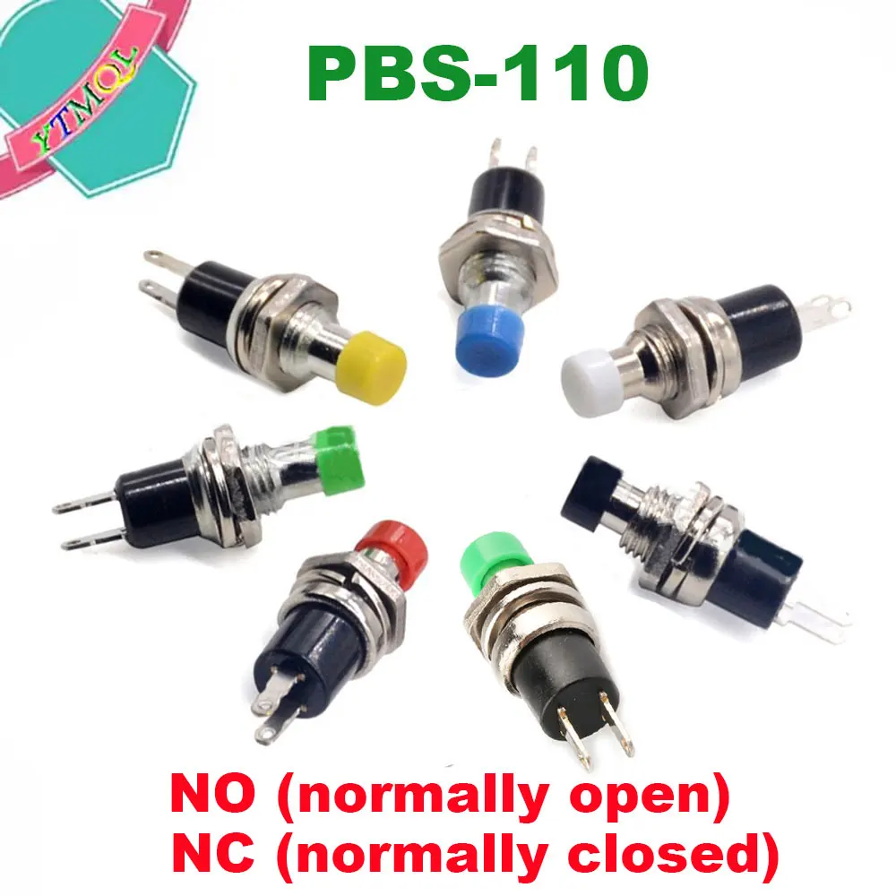 

20Pcs NC/NO normally open normally closed Momentary Self-resetting Push Button Switch without lock Reset Switch