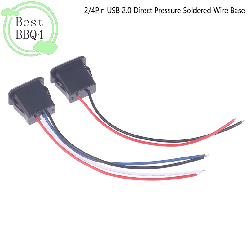 1Pcs USB 2.0 여성용 전원 잭 USB2.0 충전 포트 커넥터(케이블 포함) USB 충전기 소켓 도매(1BBQ4)