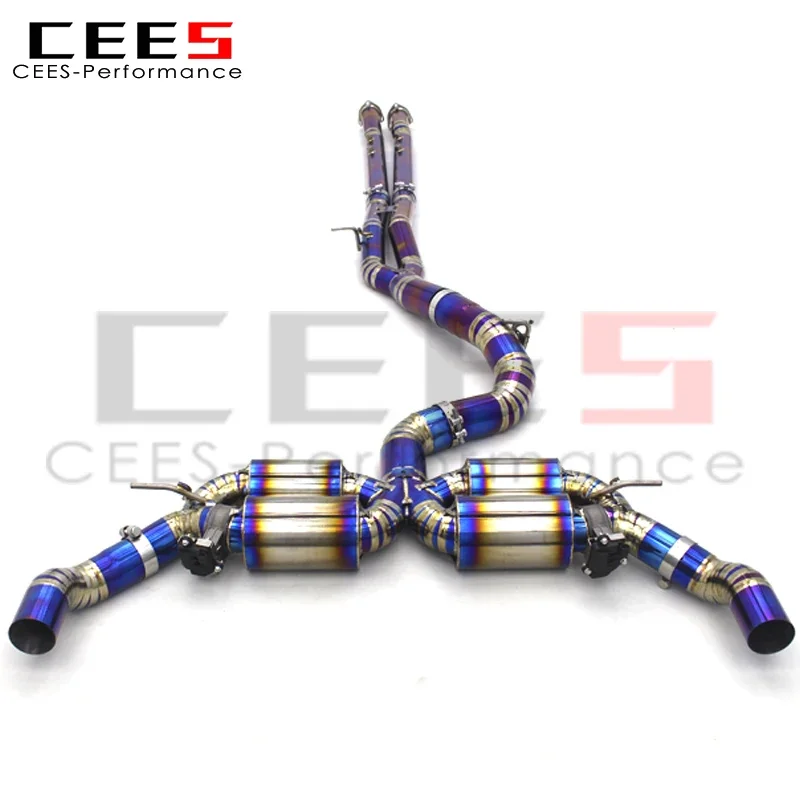 Cees Factory Silenziatore Per Tubo Di Scarico In Titanio Rs3 Ttrs Di Alta Qualità Direttamente Personalizzato Per Audi Rs3 8Y Ttrs 2.5T 2017-2023