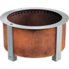 Smokeless FIrePit X Series 24, Corten Steel 27.5 inch Smokeless Fire Pit for Outside 62 Pounds Ideal for Families Compatible 2