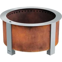 Smokeless FIrePit X Series 24, Corten Steel 27.5 inch Smokeless Fire Pit for Outside 62 Pounds Ideal for Families Compatible 2