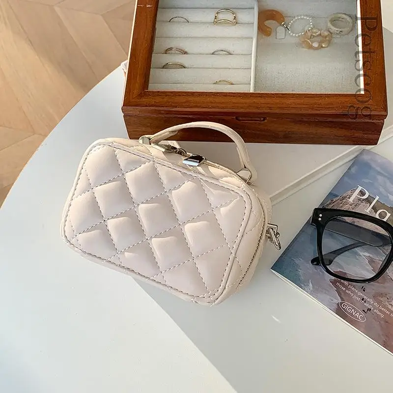 New Summer Luxury Mini Crossbody Bags For Lady Chains Strap Zipper Box  Handle Purse Designer Female Fashion Small Shoulder Bag - AliExpress