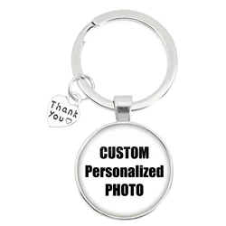 Bespoke Family Photo Keychain - Personalized Keepsake Gift (Thank You)