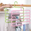 colored Household Trousers Scarf Storage Multilayer 5 Layers Storage Rack Pants Hangers Clothes Hanger Trousers Hanger 5