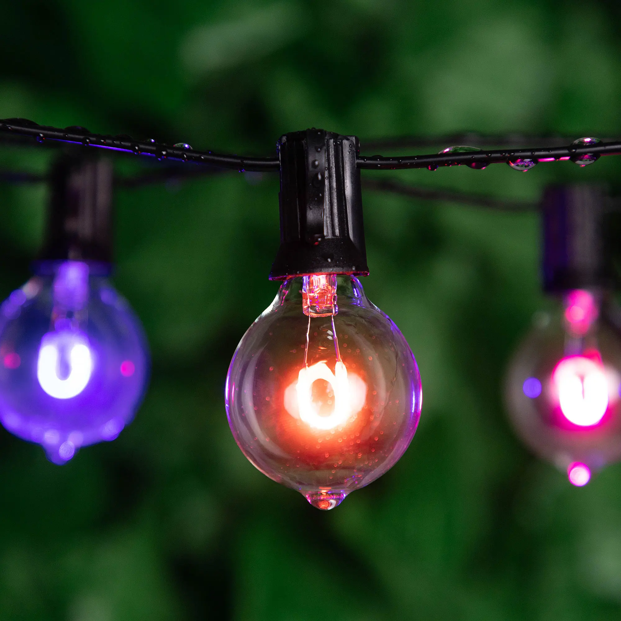 Description Picture 2 of itemG40 RGB Led Filament Bulb 1W Globe Ball Lamp String Light Multicolor Replacement Bulb E12 Base 220V Glass Mini Decoration Lights