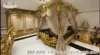 Royal Baroque style hand-carved round king bed luxury heavy-duty carved round bed designer teak round maharaja bed 6