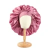 Jumbo Satin Bonnet Hair Bonnet For Sleeping, Reusable Adjusting Hair Care Wrap Cap Sleep Caps For Women 3