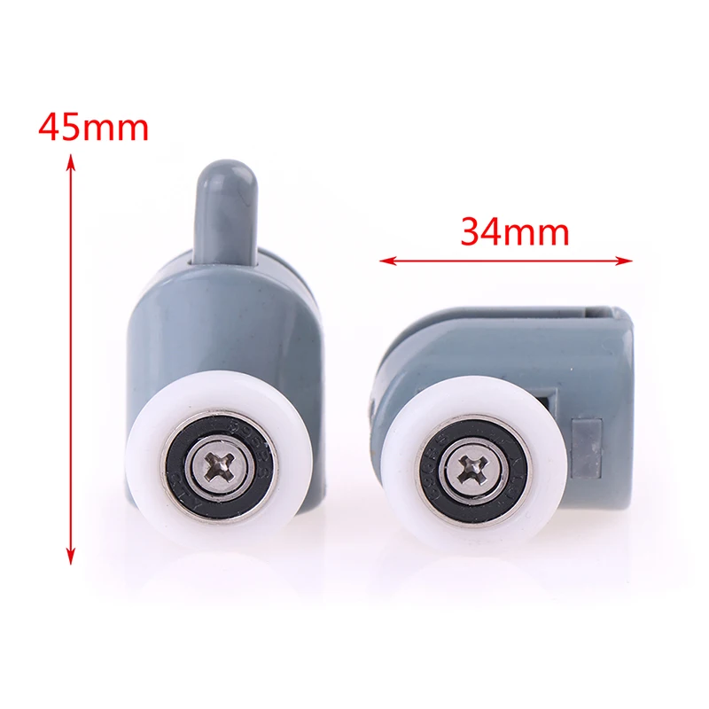 4pcs/lot Shower Rooms Cabins Pulley Shower Room Roller Runners Wheels Pulleys New  Glass sliding door pulley images - 6