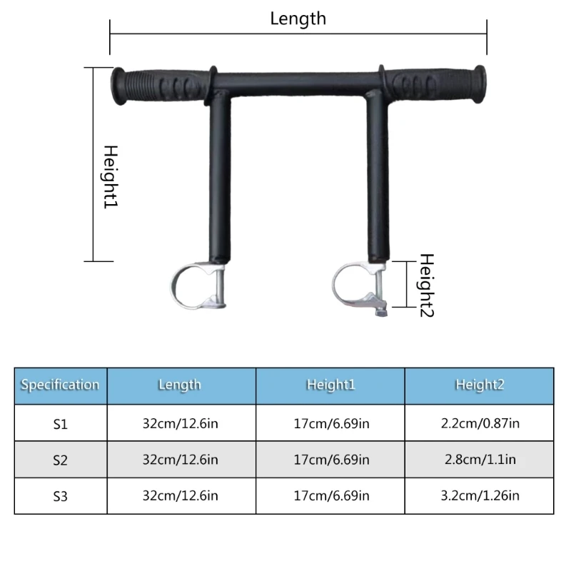 Adjustable Pram Handle Extension General Use Pram Armrest Extension Simple Install for Comfortable Parenting