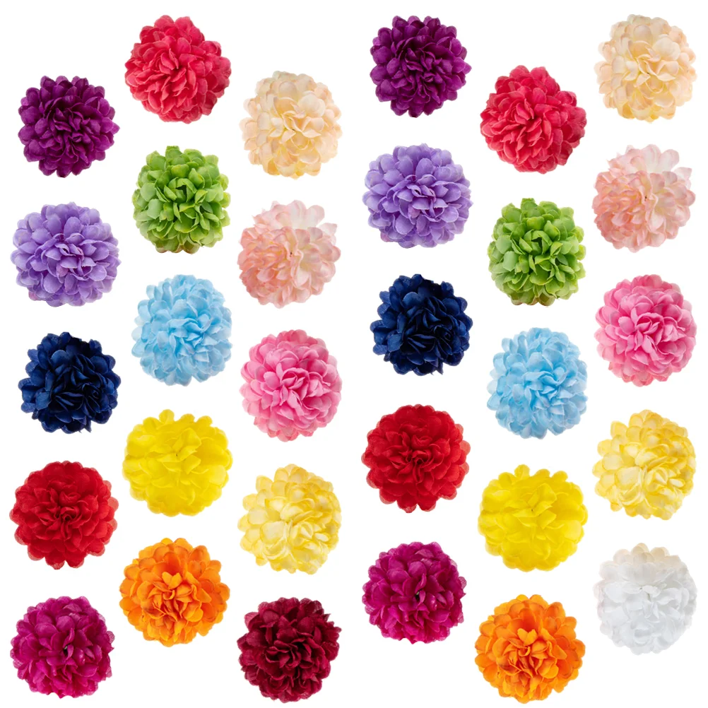 

35 Pcs Fake Daisies Heads Mini Daisy Flower Decorate Artificial Chrysanthemum African Flowers