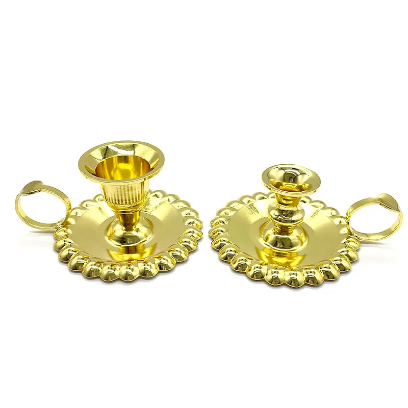 Orthodox Church Candlestick Zinc Alloy Candlestick for Religious Ceremonies Home Decor Family Prayer Corner Ornament