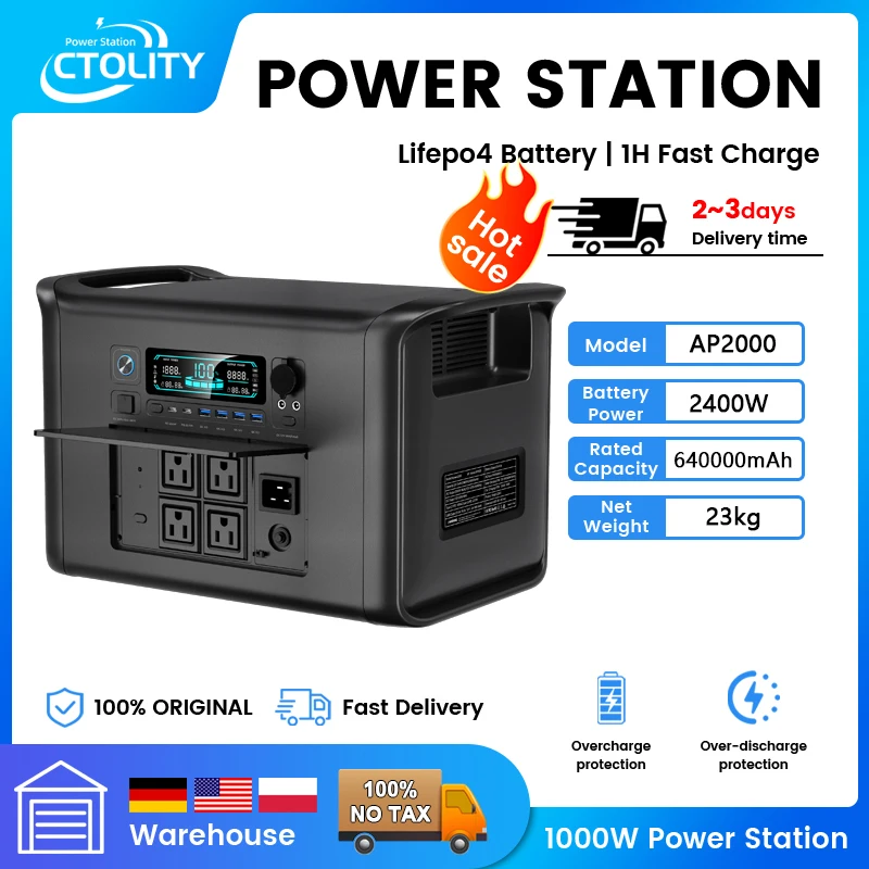 캠핑용품 300W 500W 1000W 2000W Portable Power Station Generator Camping Lifepo4 Battery 220V AC Outlets for Home Tents Outdoor